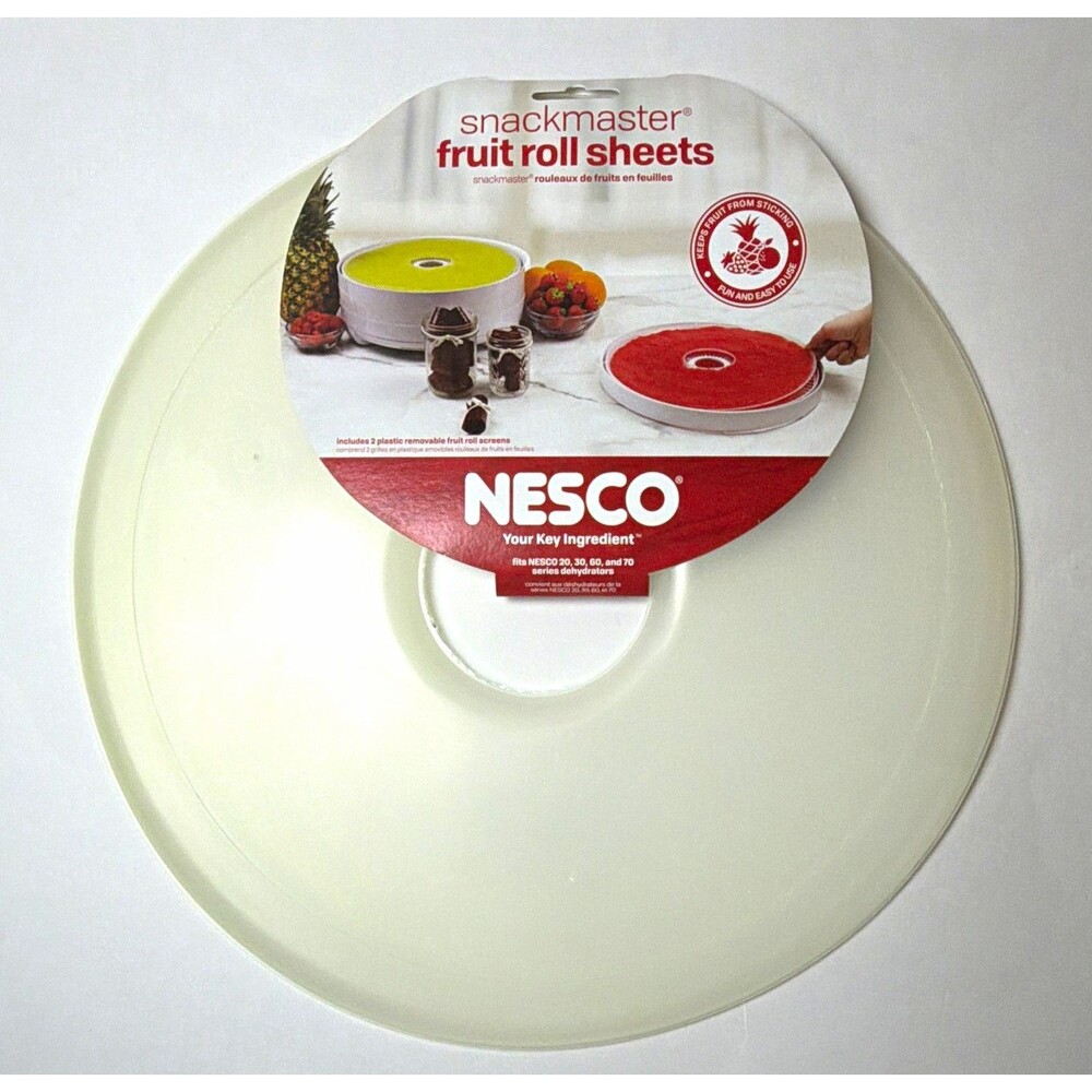 2 Nesco Snackmaster Fruit Roll Sheets LSS-2-6 for 20/30/60/70 Dehydrators